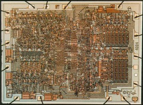 Intel's eerste microprocessor I4004